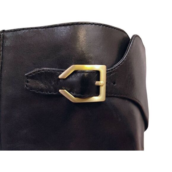 COLE HAAN HARRINGTON GRAND BLACK TALL LEATHER RIDING BOOT NOOB SZ 7B - Picture 6 of 15